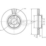 TOMEX Brakes Bremsscheibe